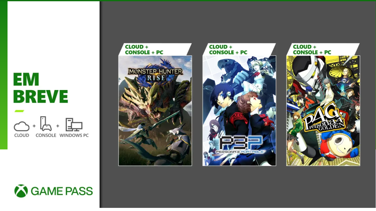 Xbox Game Pass terá jogos de Monster Hunter e Persona em janeiro image