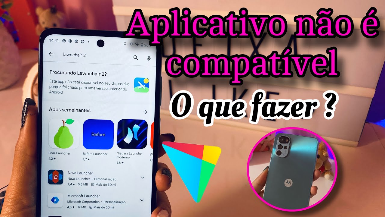 Como corrigir 'um aplicativo não é compatível com meu dispositivo' image