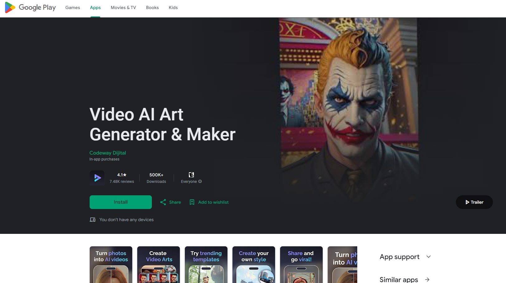 Video AI Art Generator & Maker