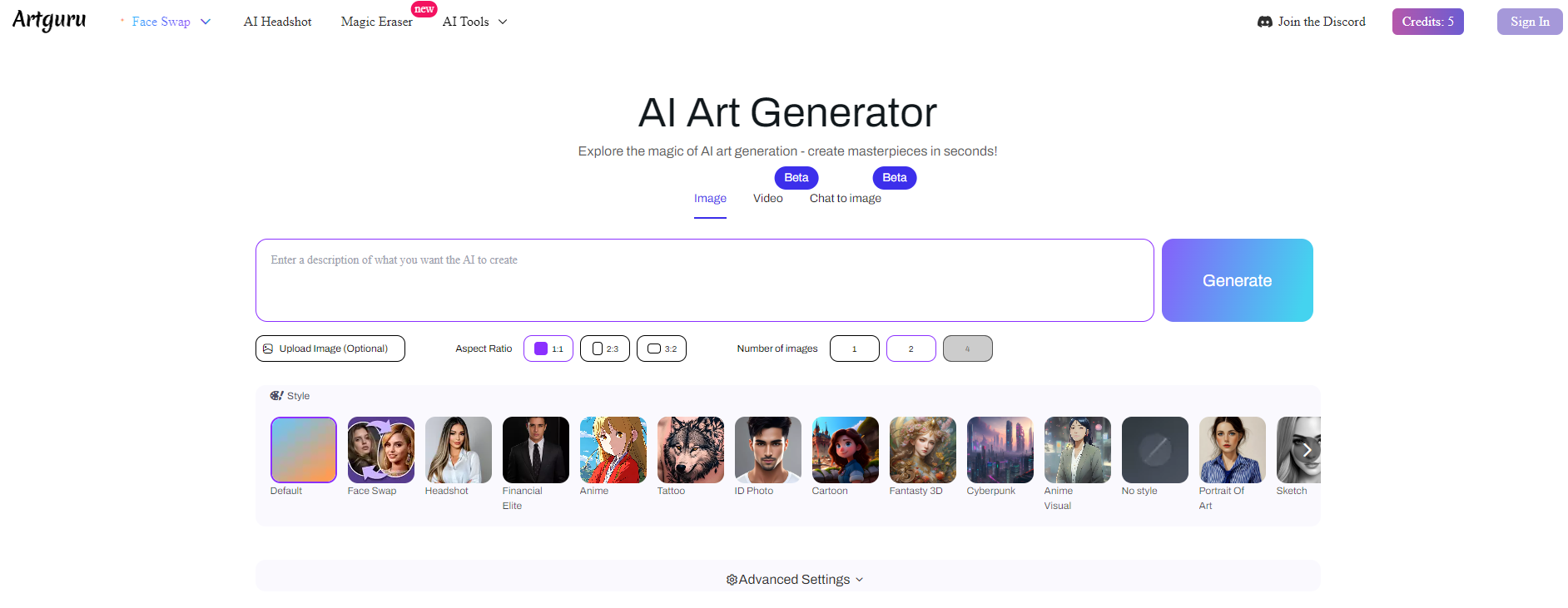Artguru AI 2024