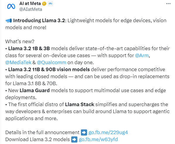https://twitter.com/AIatMeta/status/1838993953502515702