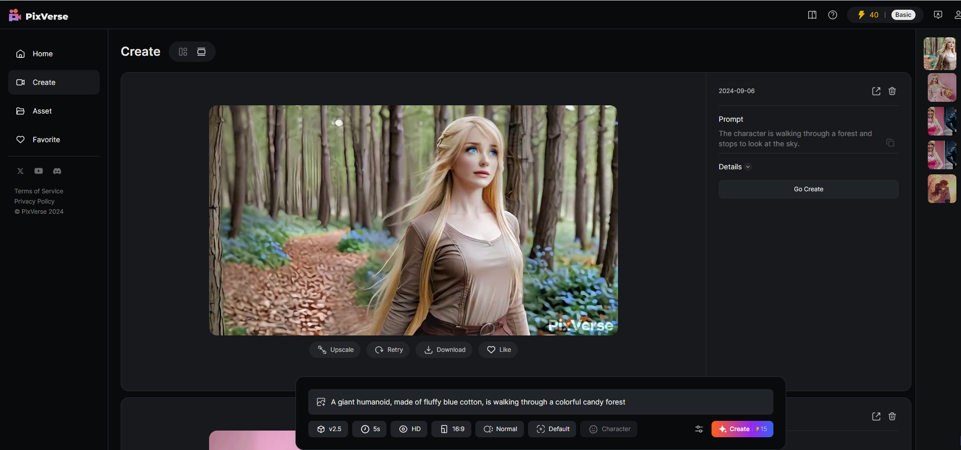 PixVerse WebUI Overhaul Creation Dashboard