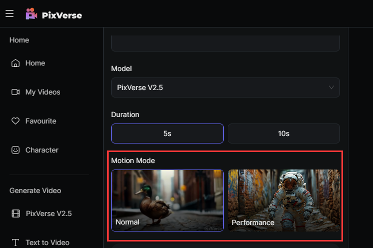 pixverse v2.5