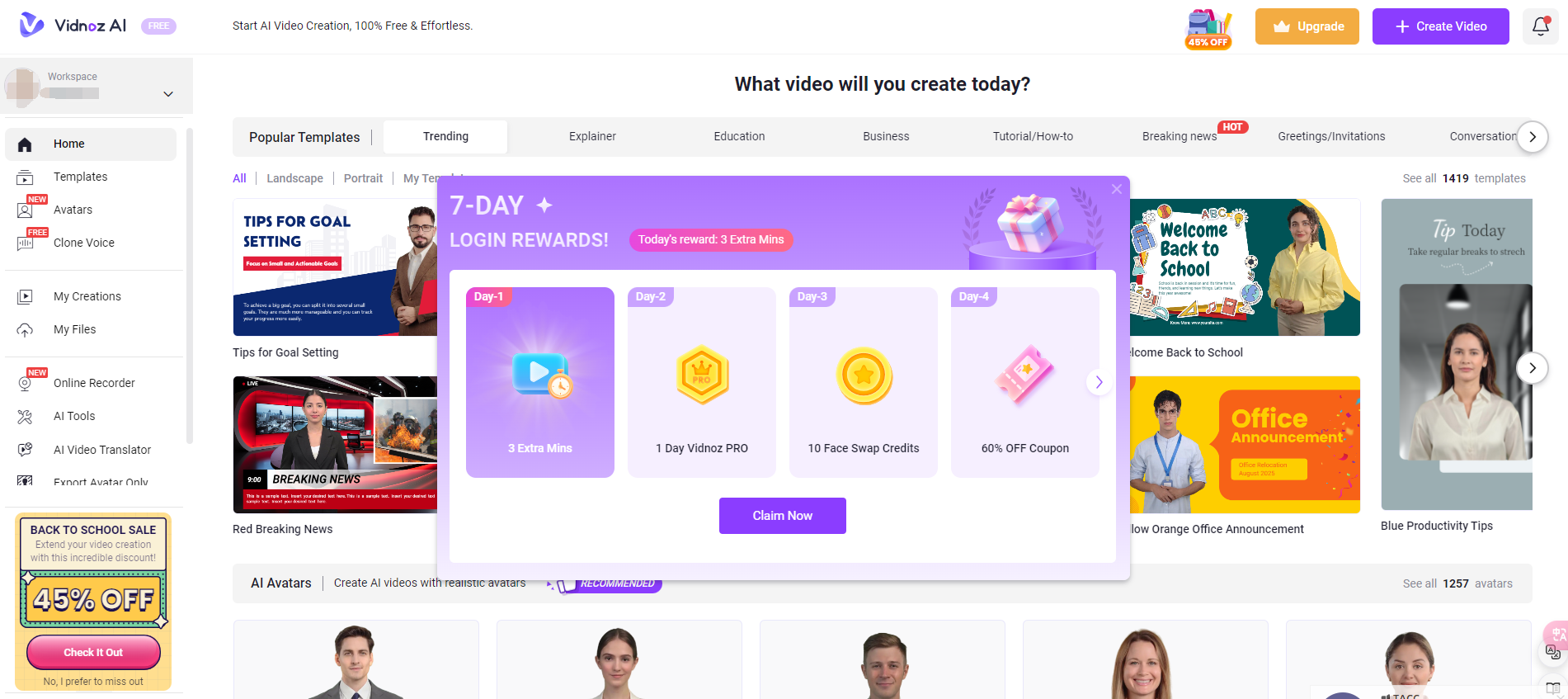 how to use Vidnoz before 2025
