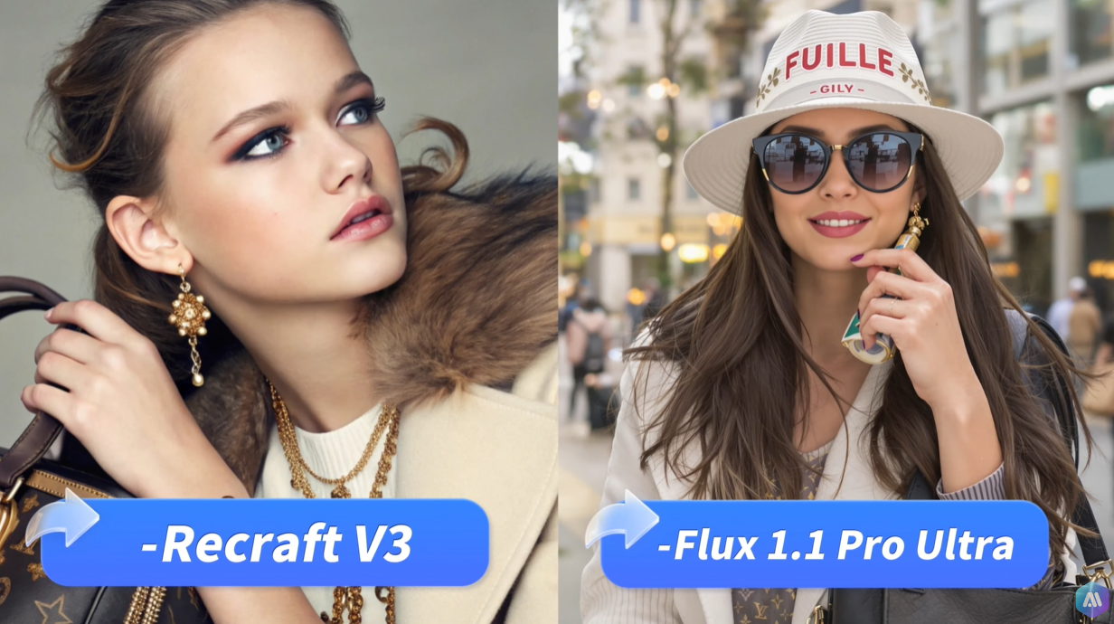 Flux 1.1 Pro Ultra VS Recraft V3