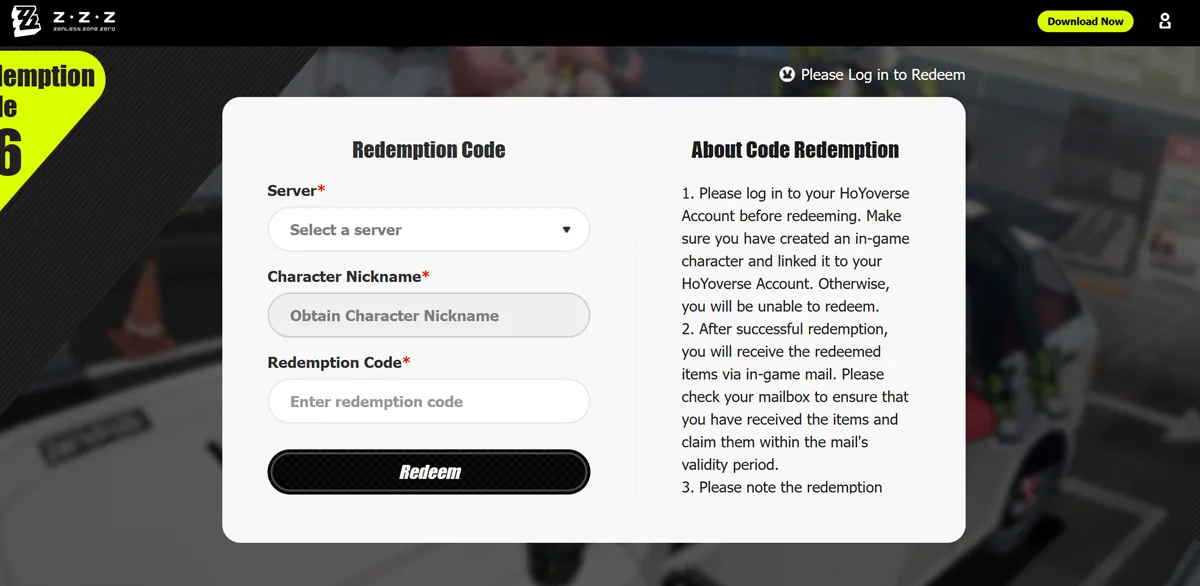 4，輸入 角色名稱 與 兌換碼，然後按下 「兌換」。