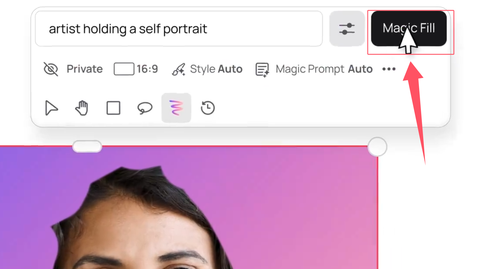 ideogram canvas Magic Fill