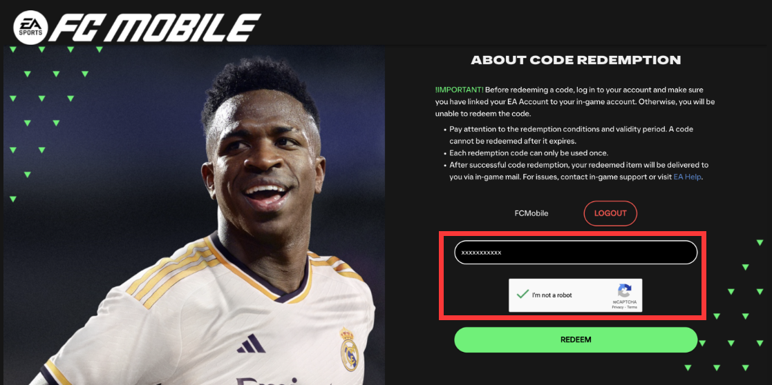 FC Mobile أكواد استرداد 