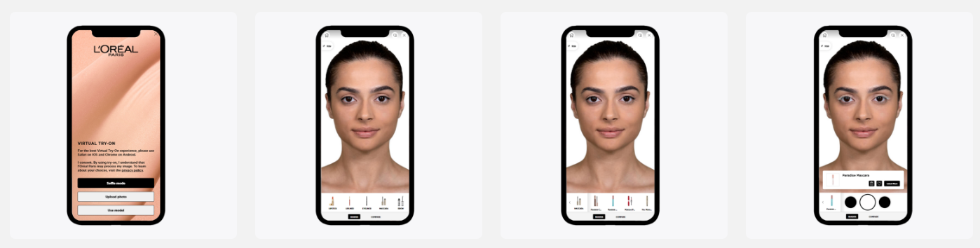 l'oreal paris virtual try on