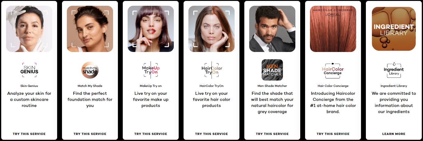 l'oreal paris virtual try on