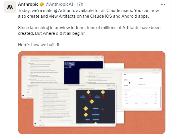 Anthropic's Claude Artifacts