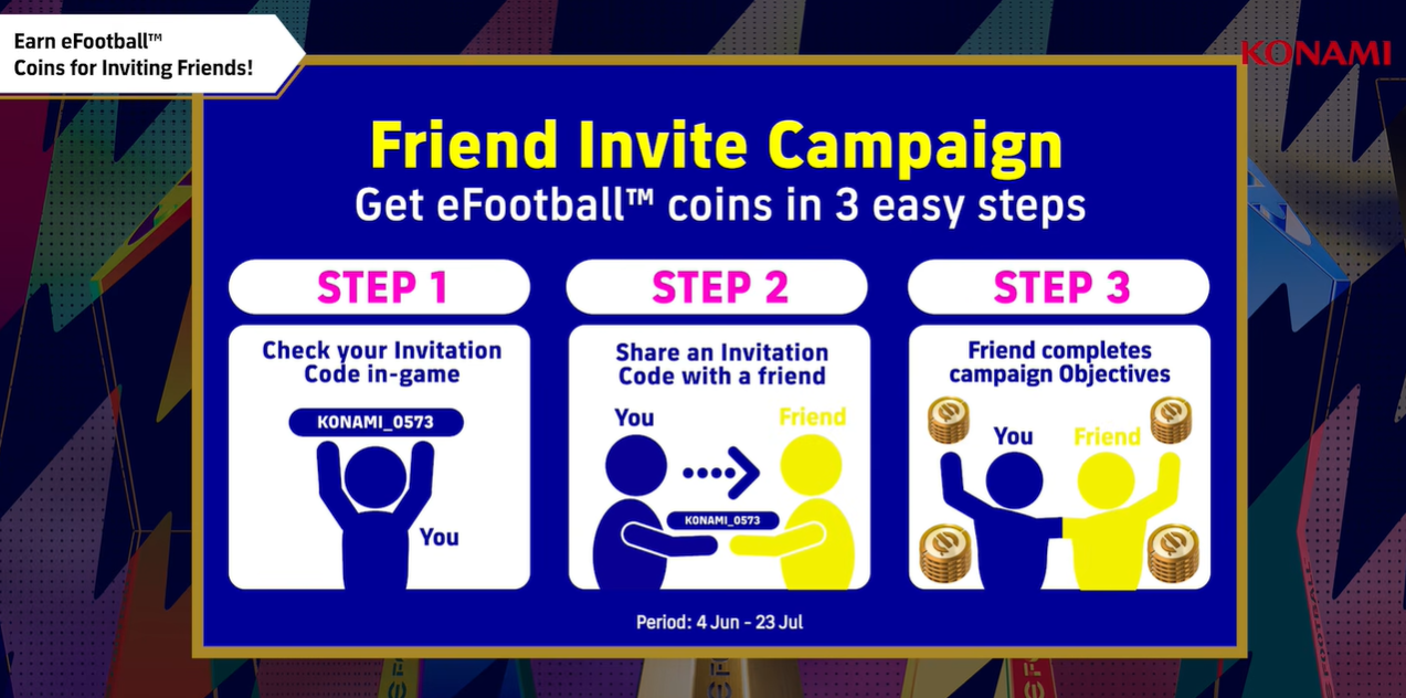 eFootball 2026 حملة دعوة الأصدقاء في