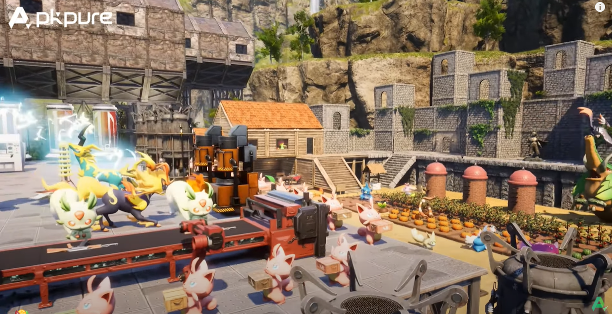 gameplay of palworld