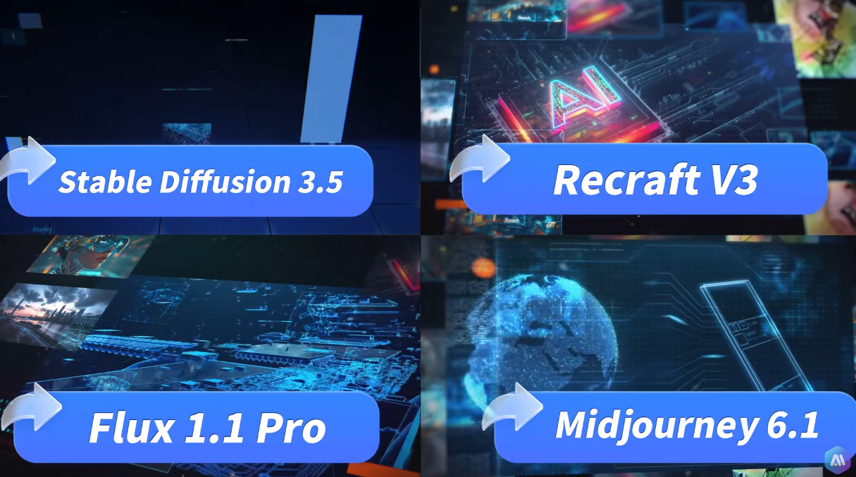 Stable Diffusion 3.5 VS Recraft V3 (Red Panda) VS Flux 1.1 Pro VS Midjourney 6.1