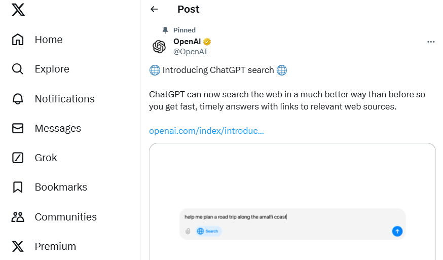 OpenAI Officially Launches ChatGPT Search Engine