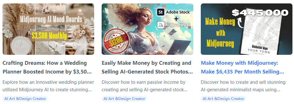 How to Make Money with Midjourney ai