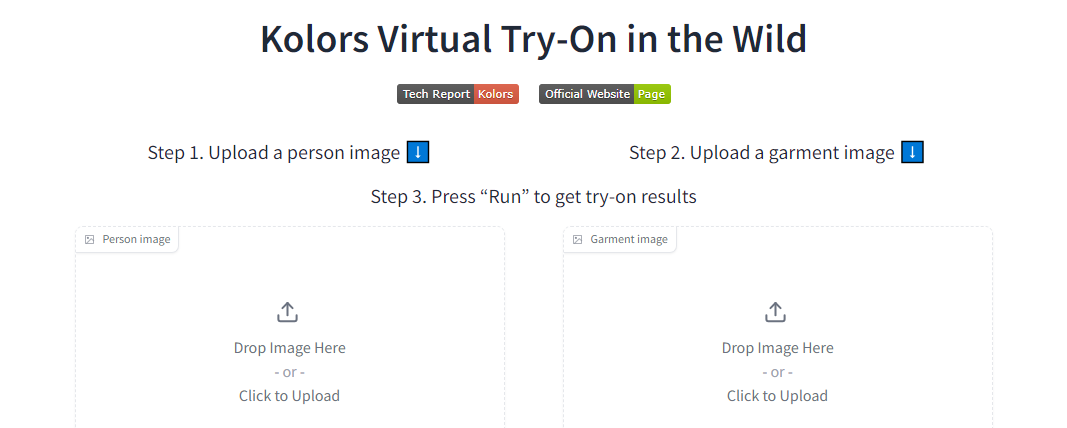 Kolors Virtual Try On