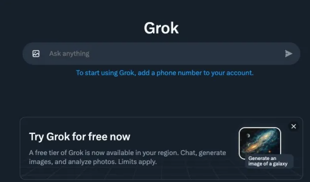 AI Chatbot Grok Free