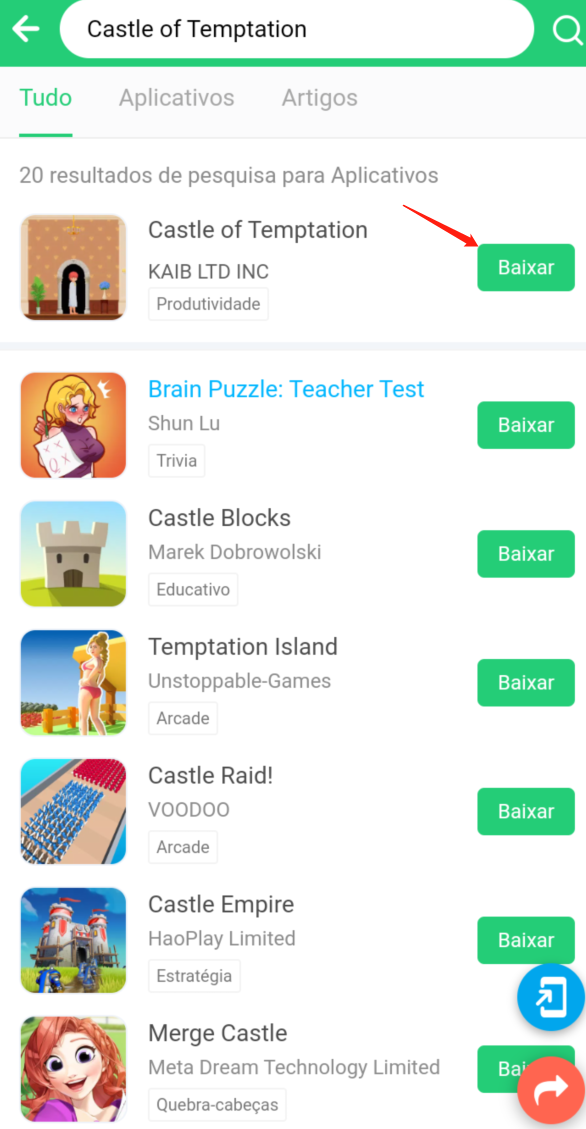 baixar Castle of Temptation no Android