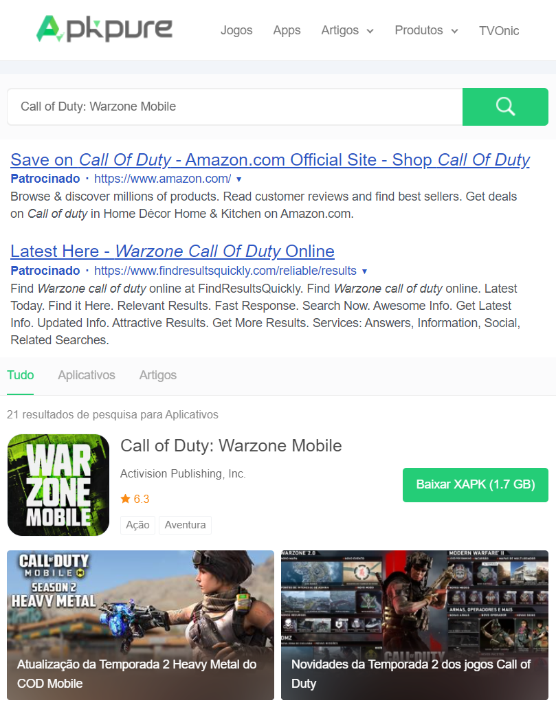 Como baixar Call Of Duty: Warzone Mobile em qualquer país