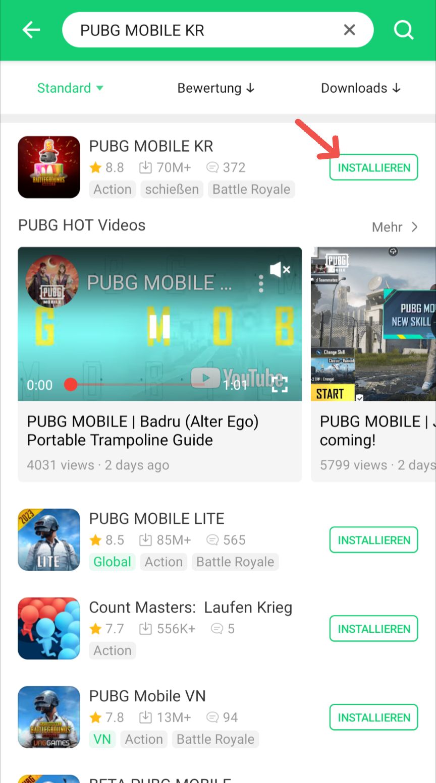 PUBG Mobile KR herunterladen