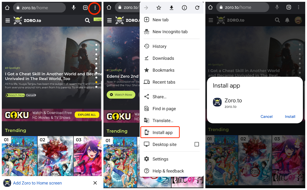 Zoro To Watch Anime Séries APK Android App  Free Download