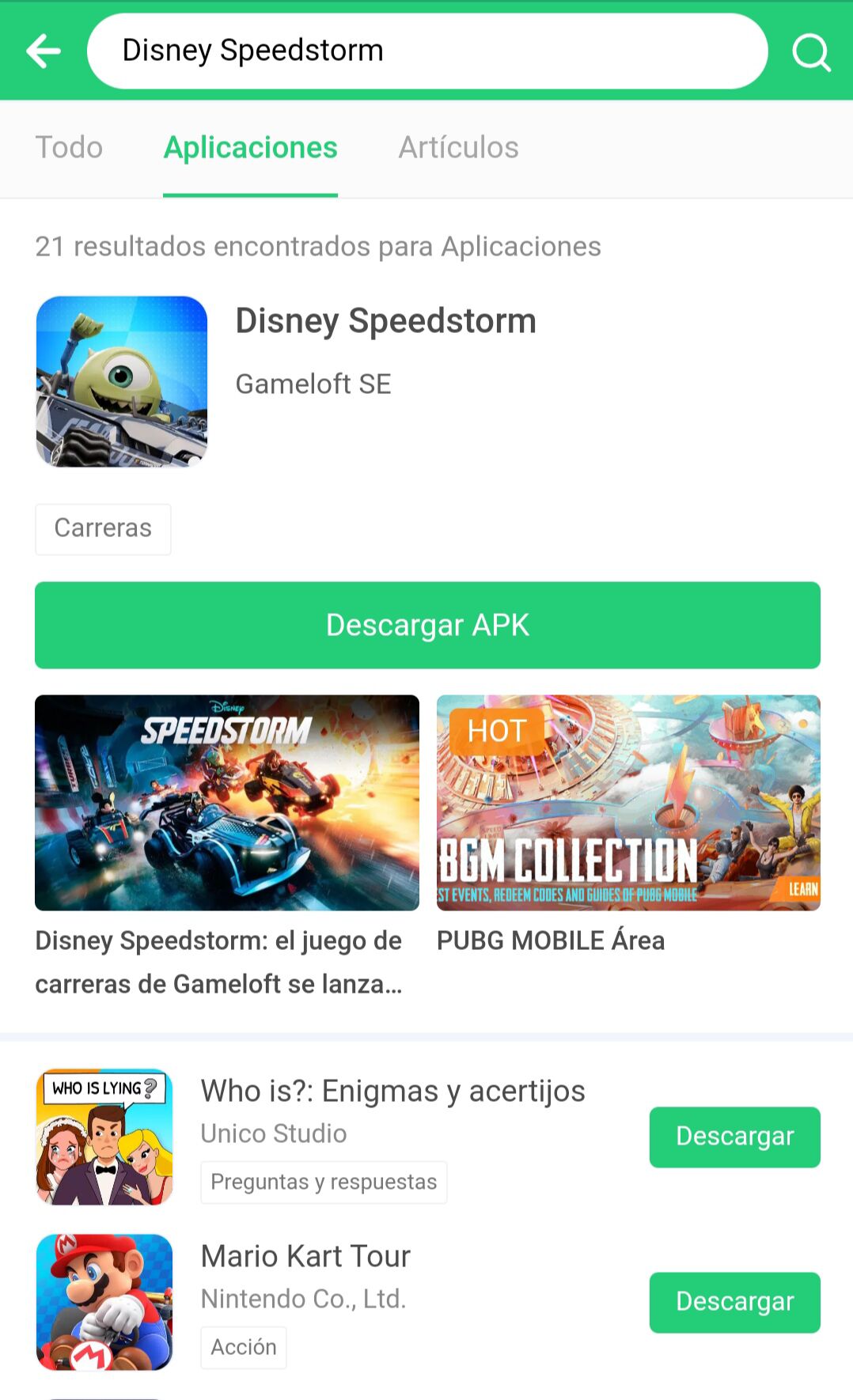 Cómo descargar Disney Speedstorm en Android