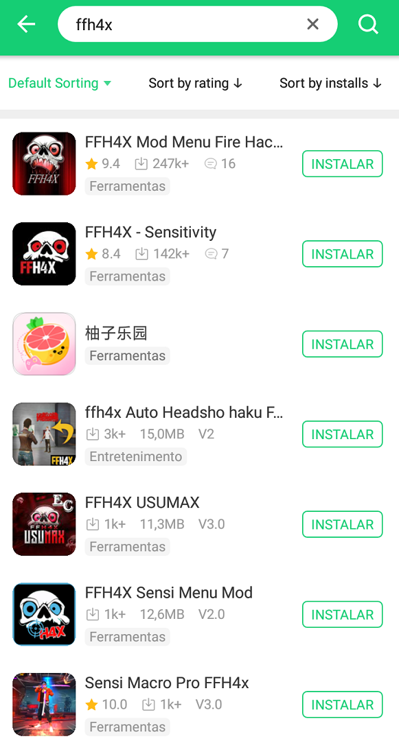 Baixar e instalar free fire mod menu hack FFH4X no Android