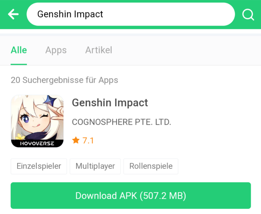 Genshin Impact herunterladen