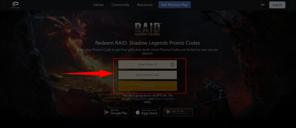 Raid promo codes December 2023