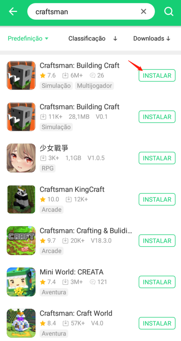 Como baixar e jogar Craftsman no Android