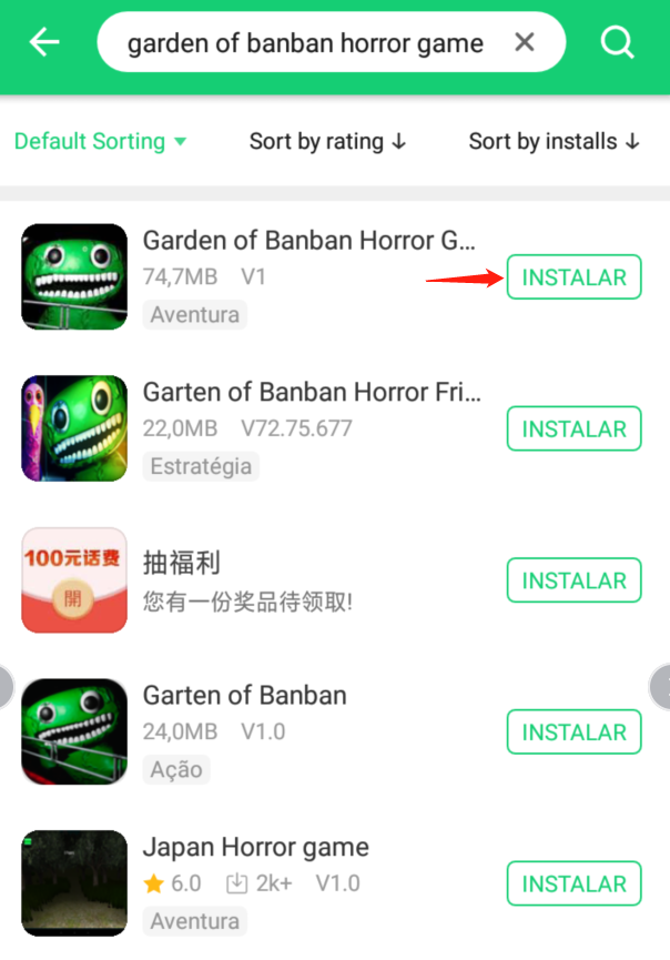 Download Horror Garden banban 3 Mobile android on PC
