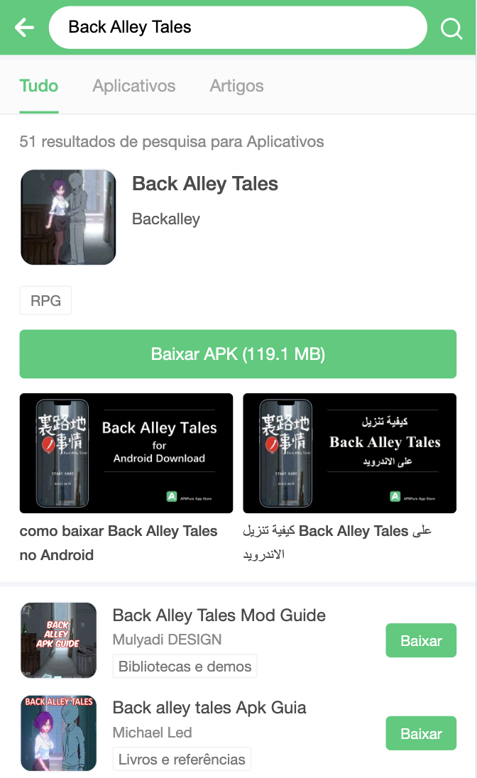 baixar Back Alley Tales