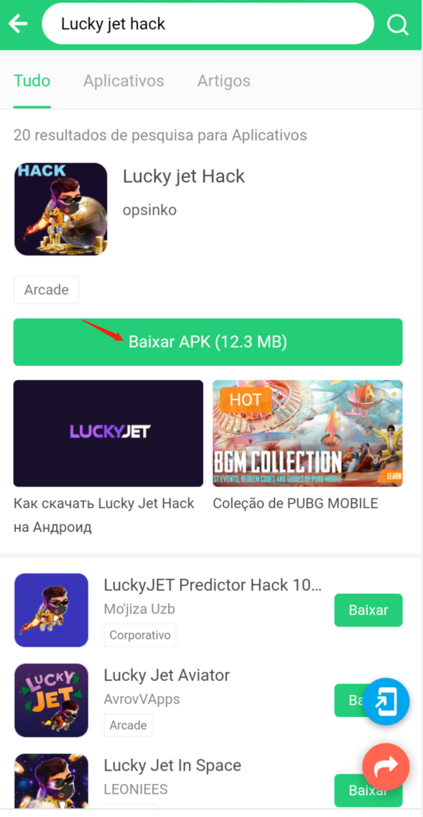 baixar Lucky jet Hack no Andriod