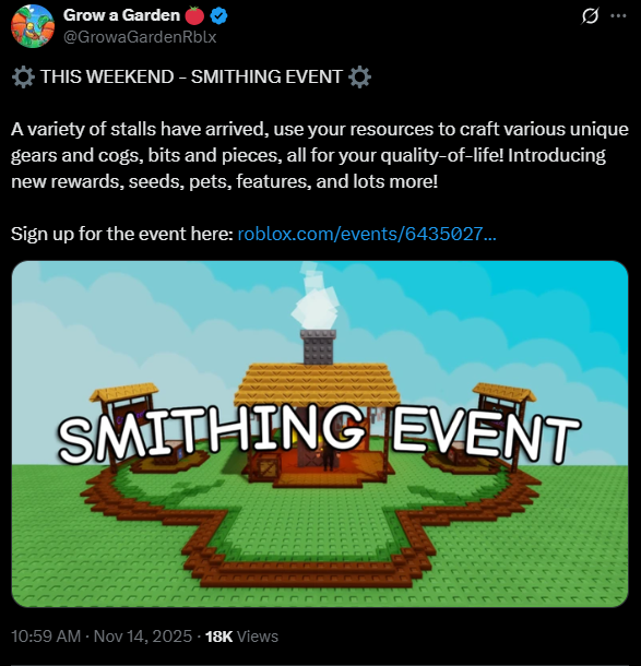 grow a garden smith event preview