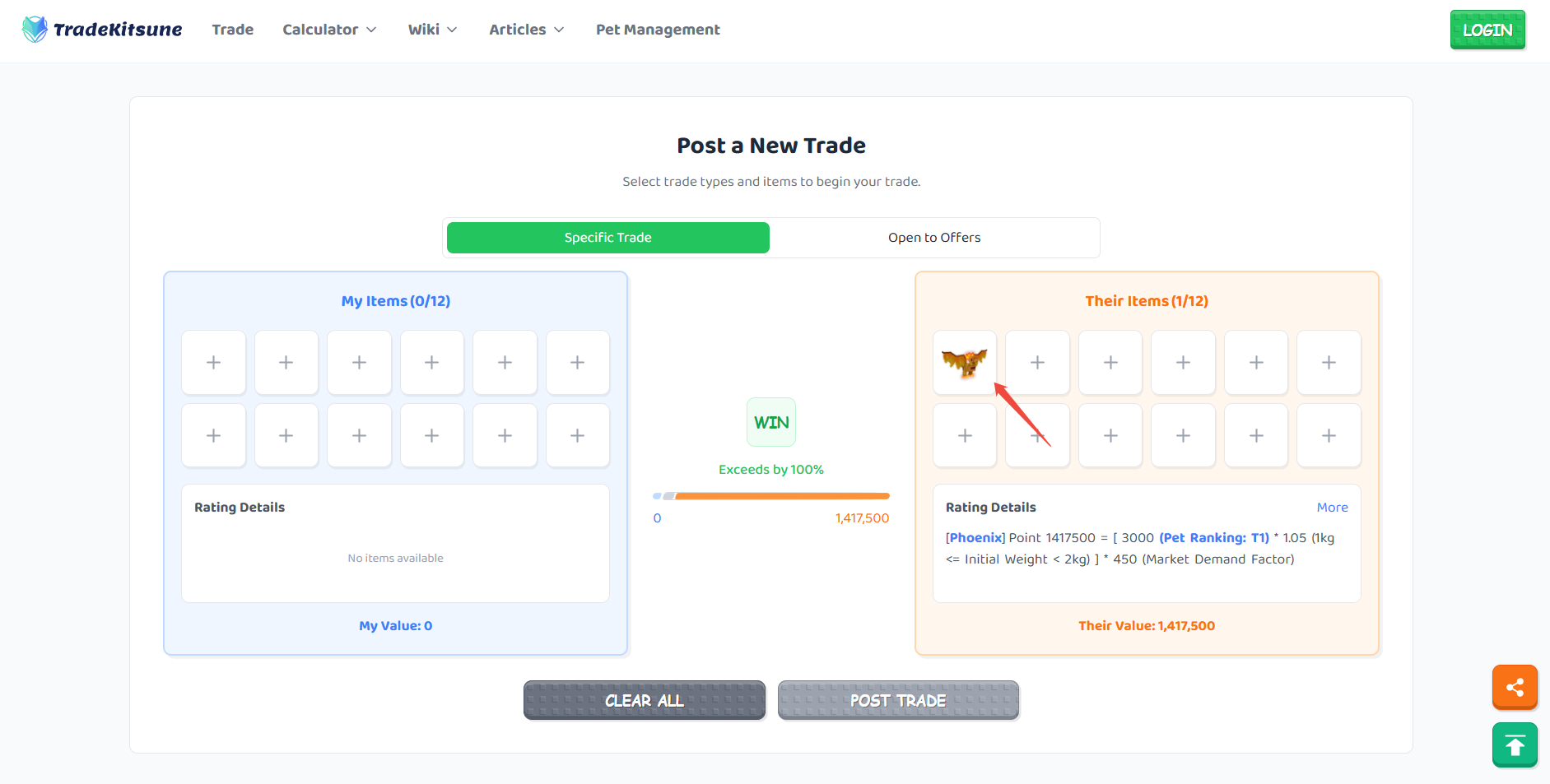 grow a garden phoenix trade post