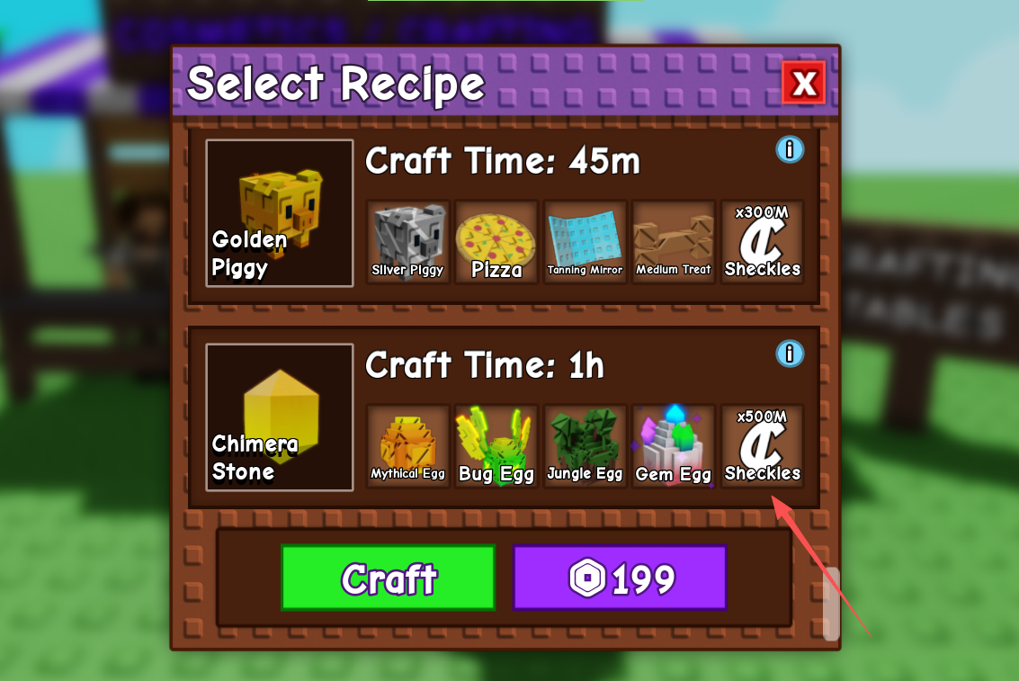 grow a garden chimera pet recipe