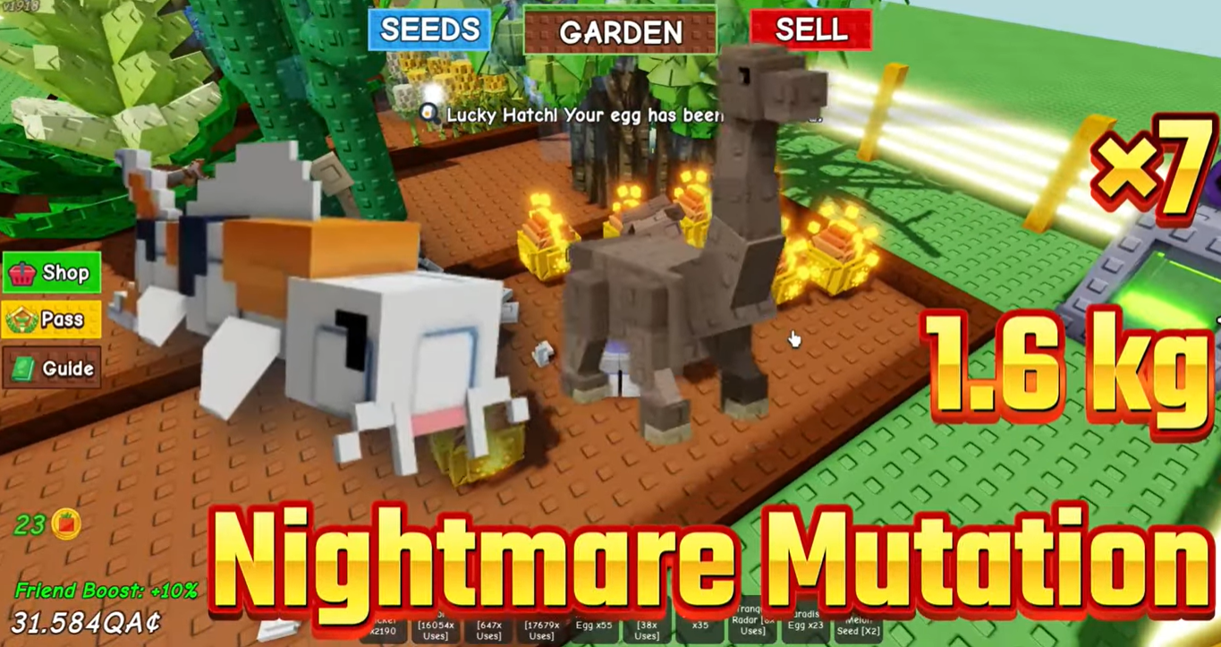 7 boosted Kois + 1 heavy Brontosaurus.