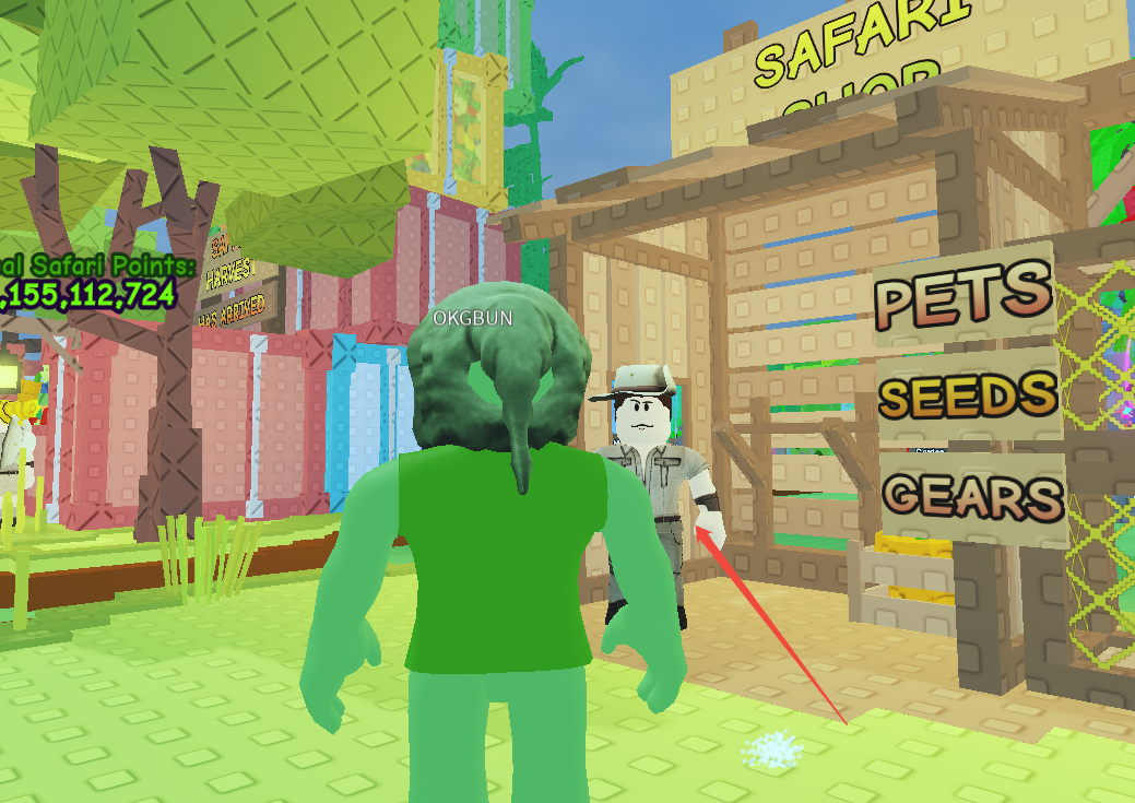 grow a garden safari shop npc