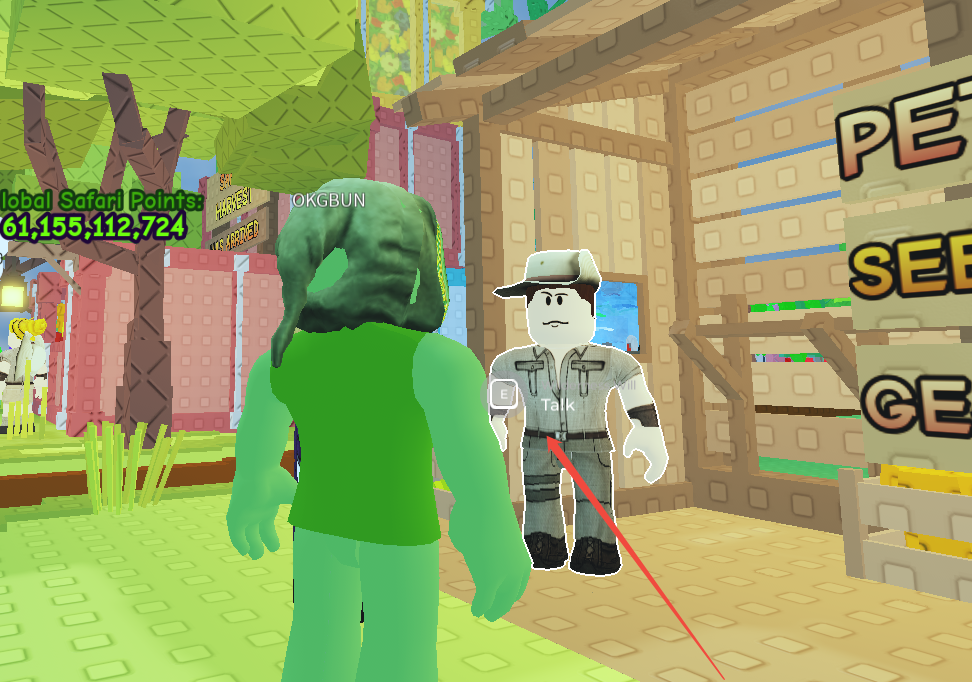 grow a garden safari shop npc