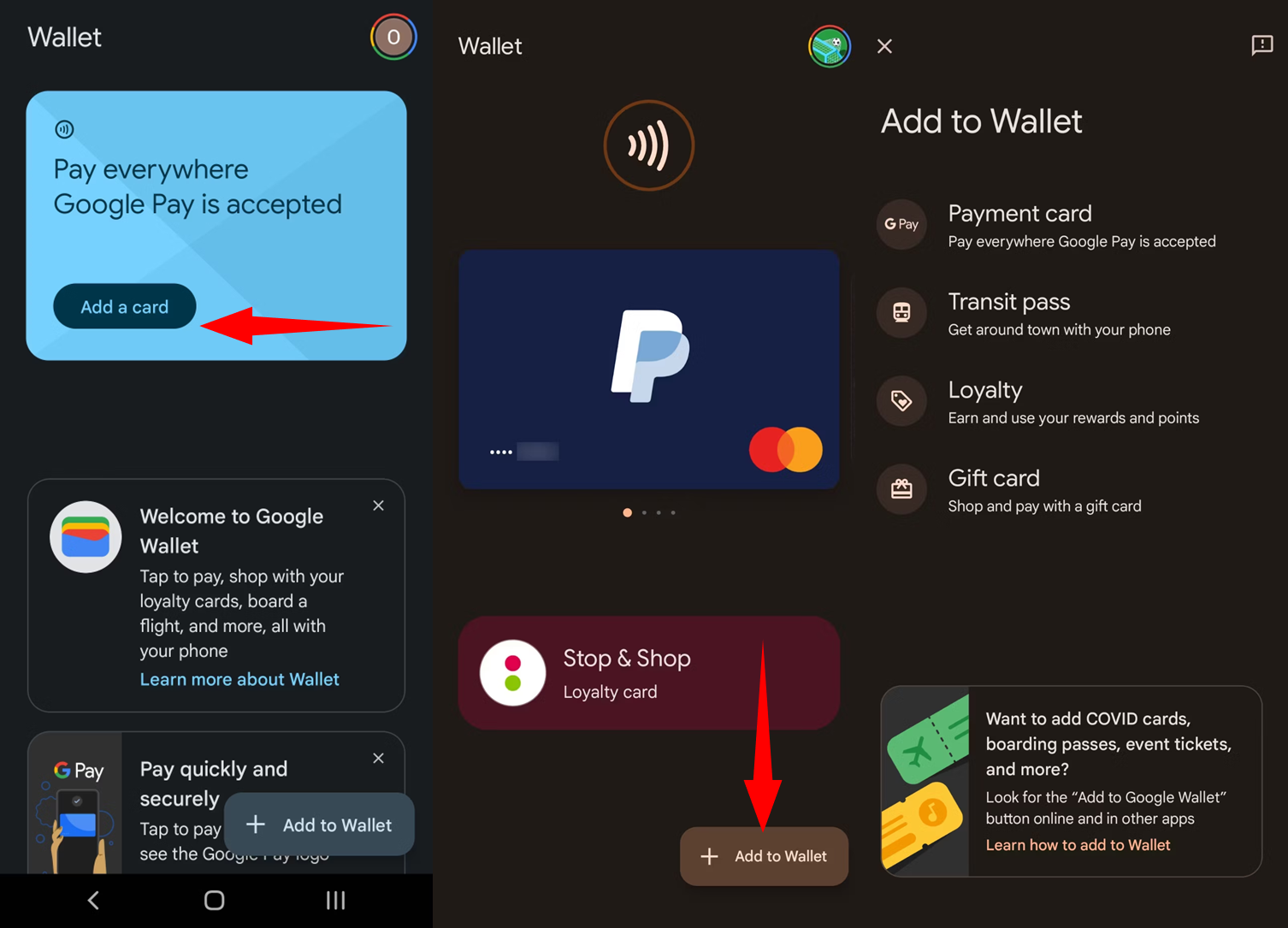 How To Add Or Remove A Card To Google Wallet