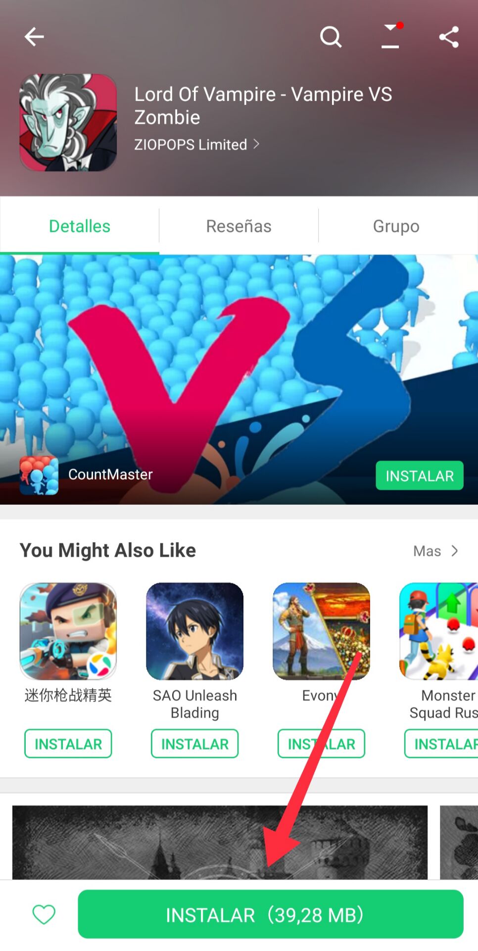 Cómo descargar Lord of Vampire en Android