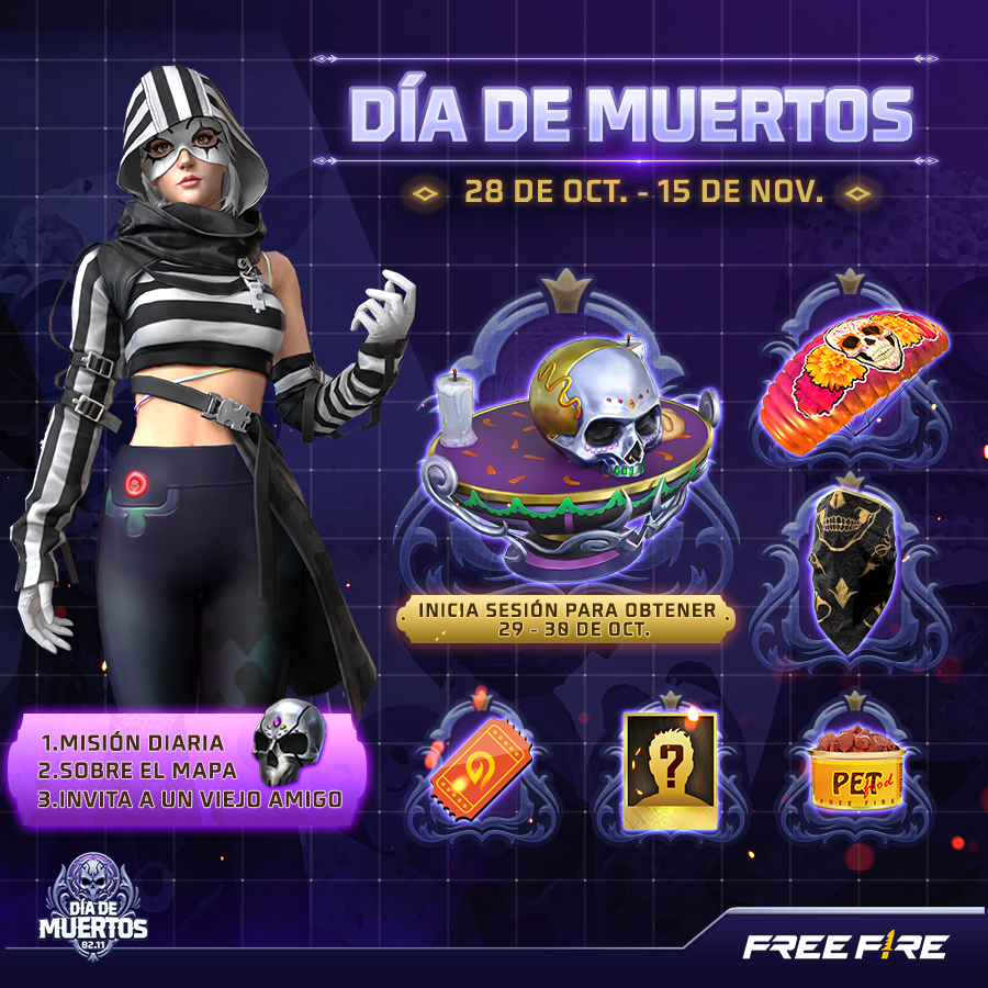 El Día de Muertos en Free Fire