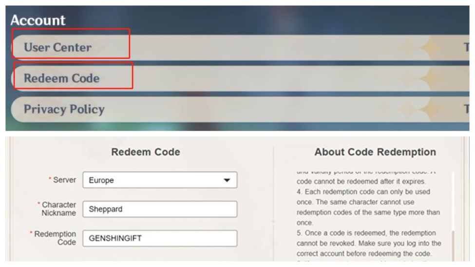 Genshin Impact Redeem Codes in December 2023