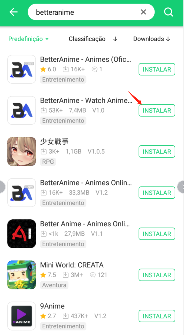 Baixar BetterAnime APK para Android