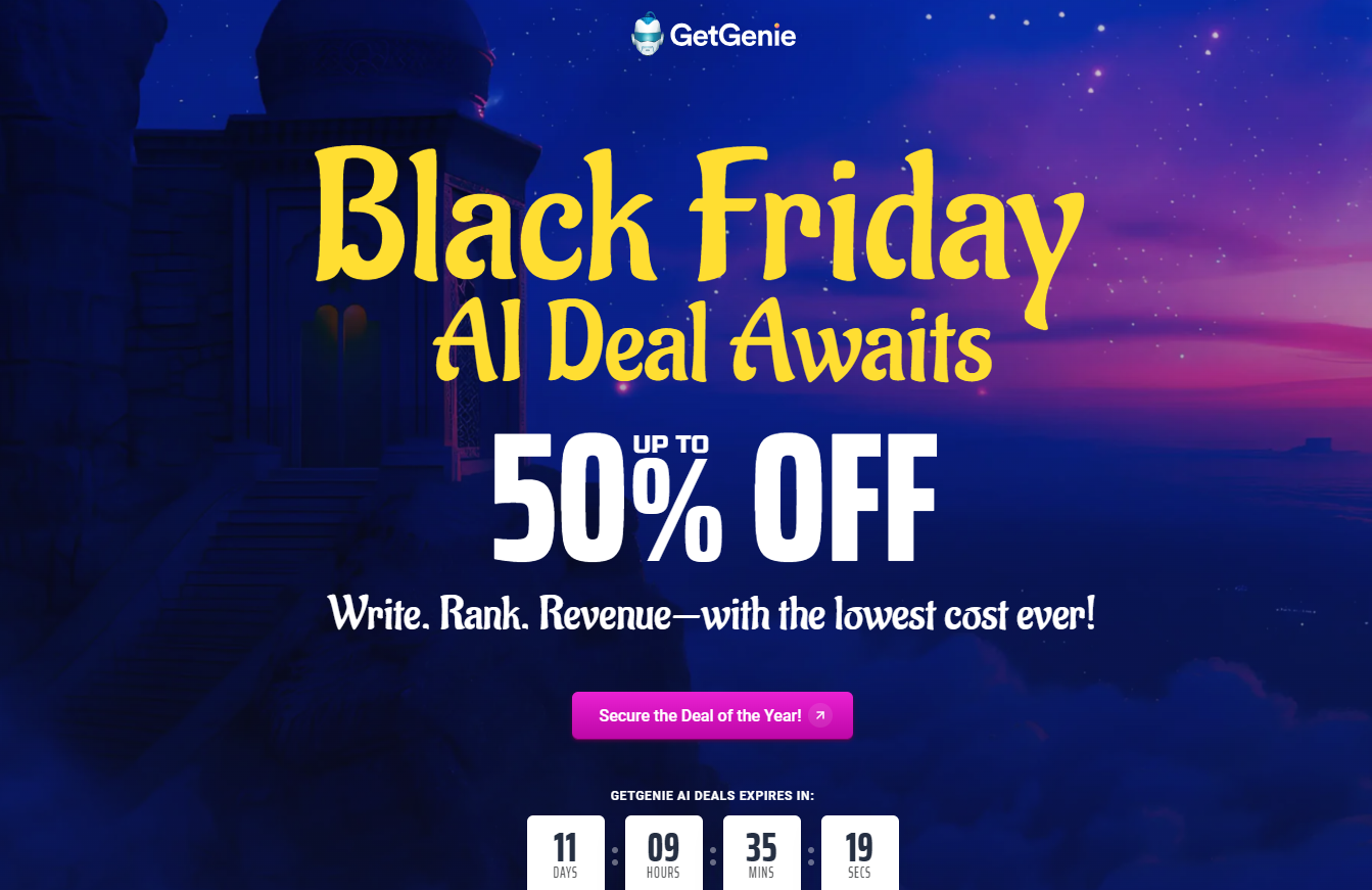 GetGenie Ai Black Friday Discount