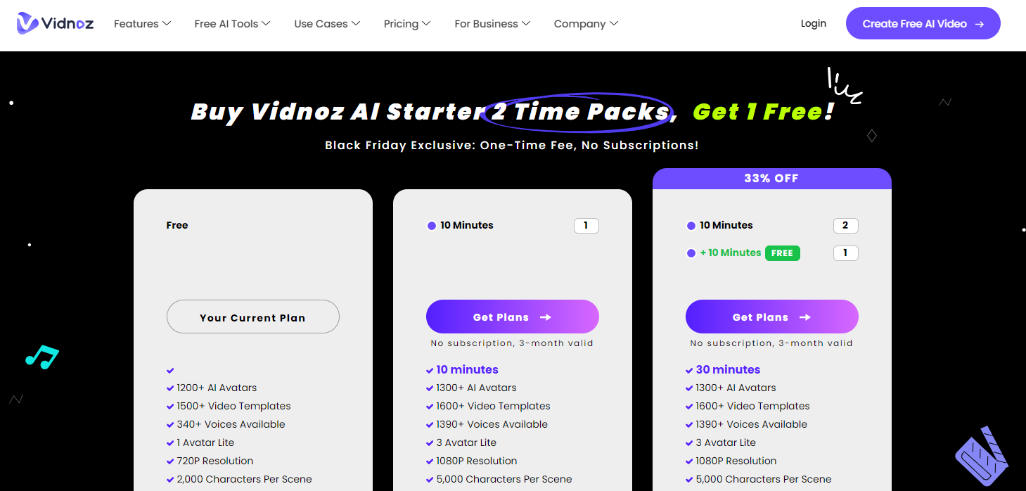 Vidnoz Black Friday Discount