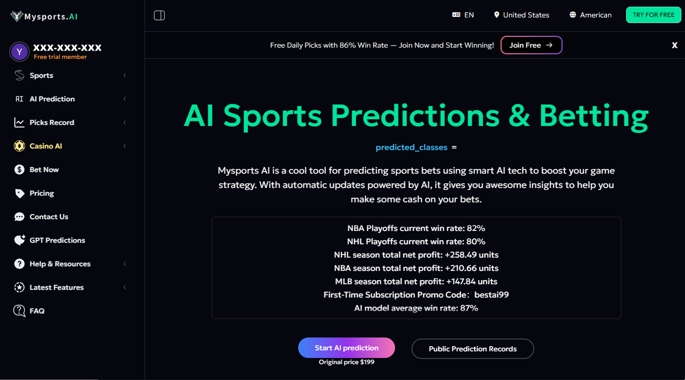 如何在2025年使用Mysports.AI进行AI体育预测 | 逐步指南