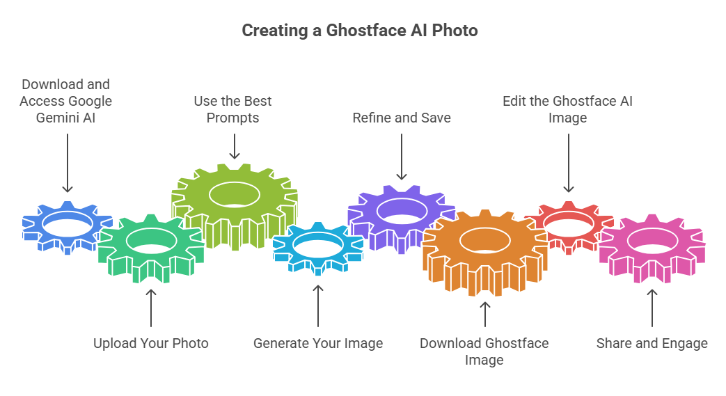 how to create ghostface ai photo with gemini