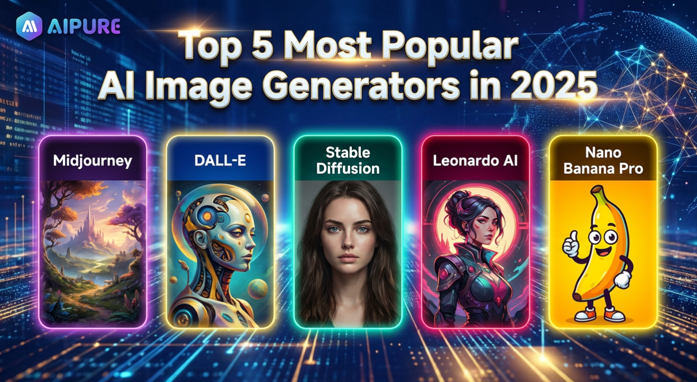 Top 5 Most Popular AI Image Generators in 2025